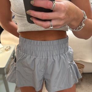 FP Movement by Free People Light Gray Athletic Shorts